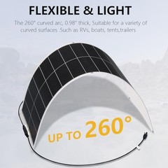 XINPUGUANG Solar Panel 200W 12V Flexible Kit 2x100W