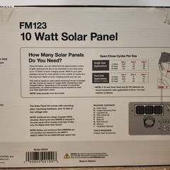 10 Watt Solar Panel Kit For Mighty Mule FM200 FM500 FM502 MM371 Replace FM123