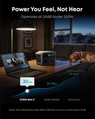 Anker SOLIX C1000 Gen 2 Portable Power Station, 2,000W (Peak 3,000W) Solar Gener
