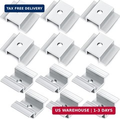 12 Pack Solar Panel Mid Clamps 1.06 Inch Solar Panel Bracket Aluminium Mounting