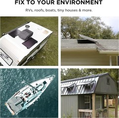 EcoFlow 2PCS Rigid 100W Solar Panels High Efficiency Monocrystalline PV Module