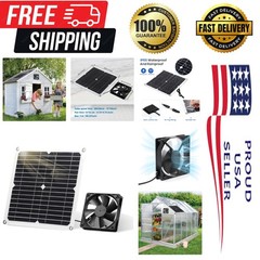 Solar Panel Fan Kit, 12W Weatherproof Solar Panel with DC Fan for Small Chick…