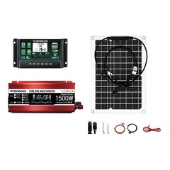 Grennova 1500W All-in-One Solar System Real Pure Sine 12V To110V/220V Power Inve