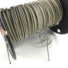 Electric Guitar Bass Meter Vintage Braided Shield Push Back Fabric Metallic Cord