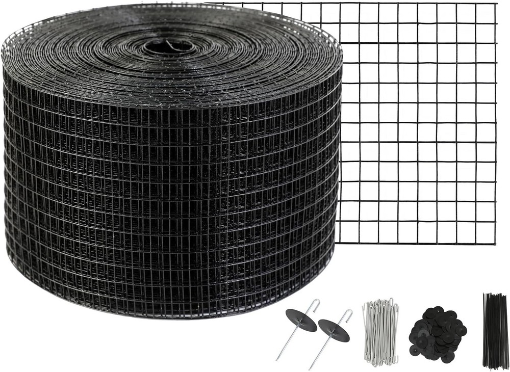 VEVOR 8 inch x 100ft Solar Panel Bird Guard, Critter Guard Roll Kit with 70pcs D