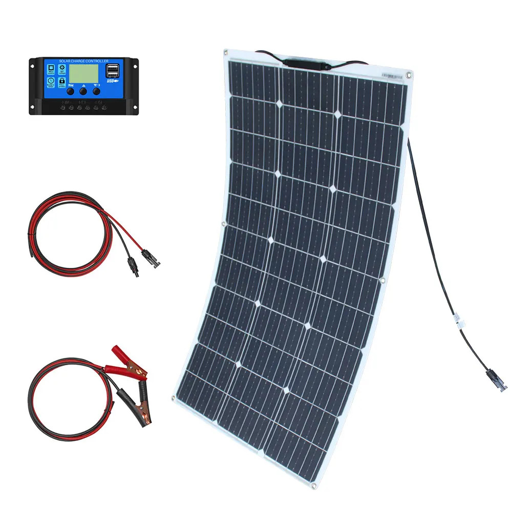 Solar Panel Kit 100W 200W 300W 400W 500W 600W 12V Solar Battery Charger Outdoor
