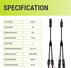 Multi-Panel Connection Made Easy – 2 to 1 Solar Cable Adaptor Kit for PV Systems