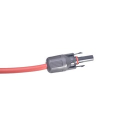 1 Pair 10AWG Black + Red Solar Panel Extension Cable Wire Connector 25 Feet