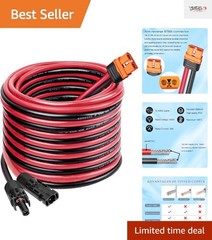 25FT XT60i Cable – Durable, Waterproof 10AWG Connector for Solar Generators