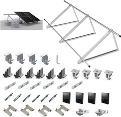 Solar Panel Mounting Brackets Kit System Adjustable 30º~45º Aluminum Alloy Tilt