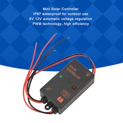 Solar Panel Controller IP67 Waterproof 24H Work PWM Charge Controller 5A 6V 12V
