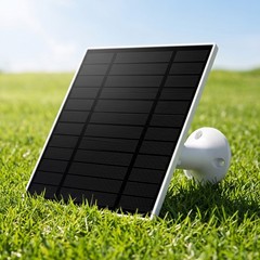 2X Solar Panel IP65 Weatherproof for 5W 5V Output​ Outdoor Security Camera White