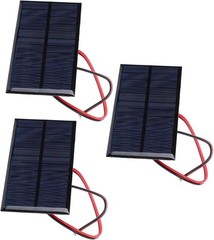 Mini Solar Panel, 3Pcs DC 6V Solar Cells Charger Power Module Polycrystalline…