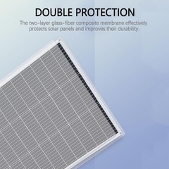 Flexible Solar Panel 50W 12V Monocrystalline Module Fiberglass Lightweight Ch…