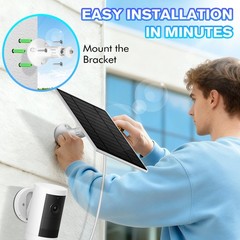 5W Solar Panel for Security Camera 5V USB Solar Panel Charger Rechargeable