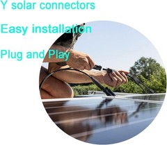 Durable Waterproof Solar Y Connector 1 to 2 – Ideal for Outdoor Installations
