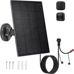 Solar Panel Charger for Blink Camera with 2600mAh Battery, IP66 Waterproof