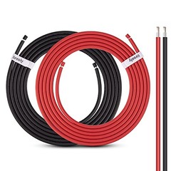10 Gauge Wire – iGreely Solar Panel Wire 30Ft Black & 30Ft Red 10AWG(6mm²)