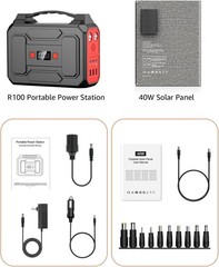 Portable Solar Generator 200W with 40W Panel – Power Your Adventure & Emergency