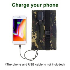 80W USB Folding Solar Panel Power Bank for Outdoor Phone Charger Camping Hiking