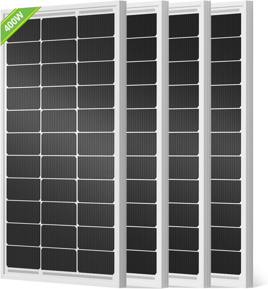 ECO-WORTHY 400W Solar Panels 4x100W 18V Monocrystalline Off Grid