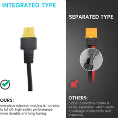 4-in-1 Solar Charge Cable Solar Connector to XT60 Adapter Connector（3ft）