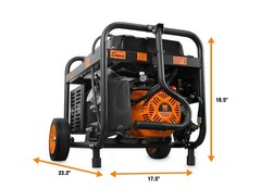 WEN 4,750-Watt 120V/240V Dual Fuel Portable Generator with Wheel Kit and