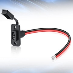 SAE Connector, Rectangular SAE Power Socket Sidewall Port, Weatherproof SAE Qui