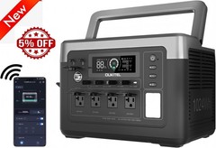 OUKITEL 1024Wh Power Station, 1800W Solar Generator, LiFePO4 Battery Back Energy
