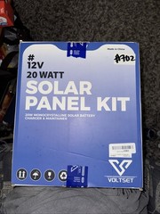 #12V 20 WATT Solar Panel Kit 20W Monocrystalline Solar Battery Charger New N Box