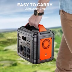 SBAOH 300W Portable Power Station 296Wh 80000mAh Solar Powered Generator New