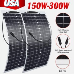150-300 Watt 12 Volt Monocrystalline Flexible Solar Panel Semi-Flexible Bendable