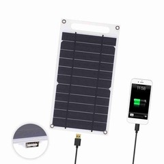 7.8W Portable Ultra Thin Monocrystalline Silicon Solar Panel Charger USB DWXM