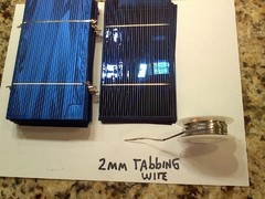 3×6 SOLAR CELLS (73) & tabbing wire BROKEN/Chipped