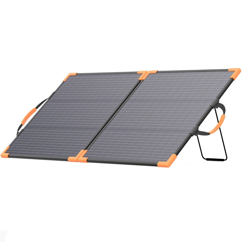 100W Solar Panel Bifacial Foldable Portable Solar Charger for Power Stations RVs