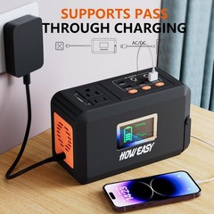 Compact 120W Solar Generator – 88Wh Portable Battery For Camping Needs
