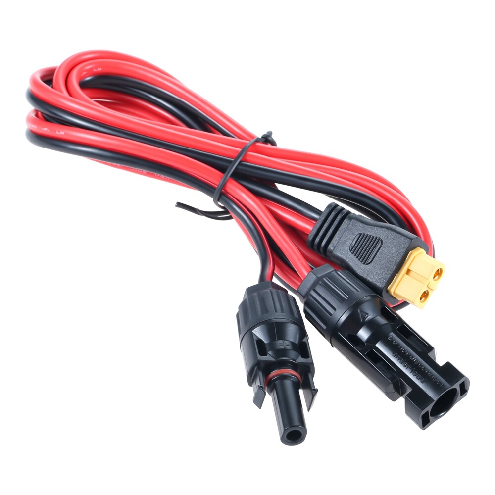 Solar Charging Cable Solar Plug to XT60 Adapter Connector 12AWG Solar Panel Kit