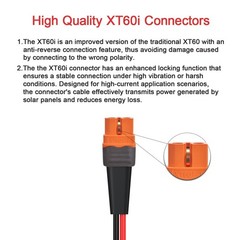 10awg 2ft Solar to Xt60i Cable 2 10 25 35 50 75 100ft Solar Connector to Xt60i