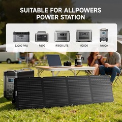 200 Watt Portable Solar Panel SE200, 25% High Efficiency Foldable Solar Charg…