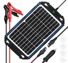 SUNER POWER 12W 12V Solar Battery Charger & Maintainer MPPT Waterproof