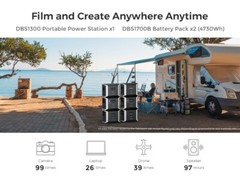 Dabbsson 3030Wh Portable Power Station Solar Generator +Extra Battery Camping RV