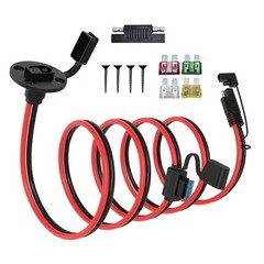 10AWG 5FT Power SAE Socket Sidewall Port to SAE Connecters Extension Cable, w…