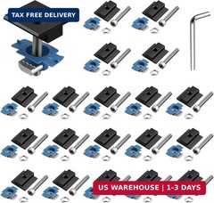 Anbte 20pcs Solar Panels Mid Clamps for Unistrut, Aluminium 30mm/35mm Solar Pane