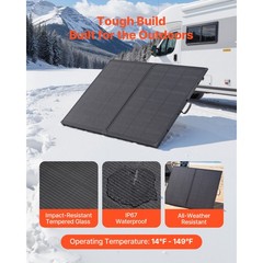 Uimoso 200W Portable Foldable Solar Panel with 30A Controller Mono Design