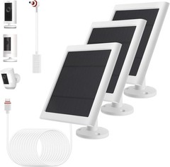 Adjustable Solar Panel with 360° Mount for Ring Cameras – Dustproof & Waterproof