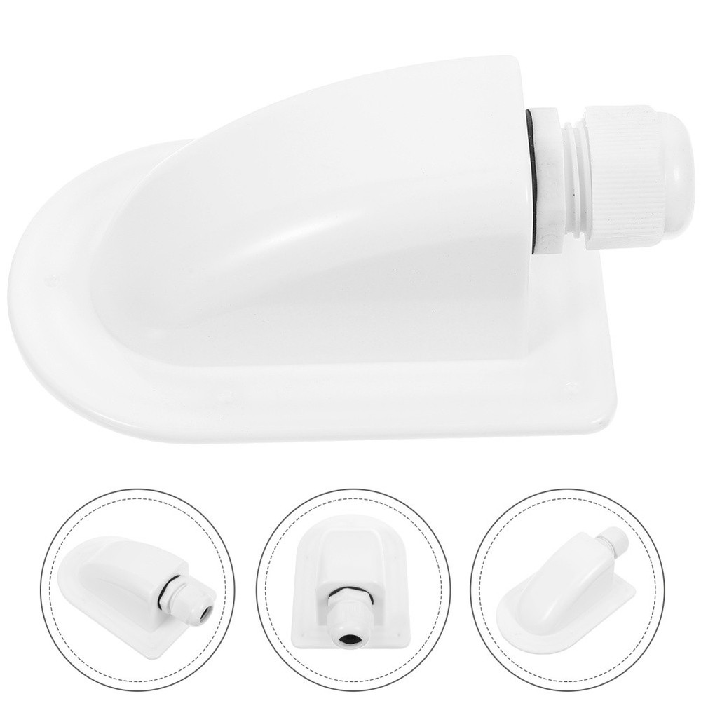 Single Solar Cable Entry Box ABS Durable Waterproof White for Roof Panels