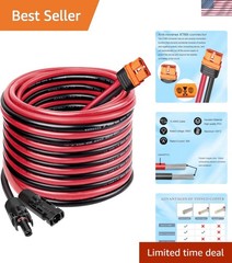 Solar to XT60i Cable 10AWG – 25FT Solar Panel to XT60i Adapter Connector XT60…