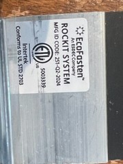 (12 pcs) EcoFasten Solar Rock-It Mount Black Rockit System ID code : 251-02-2024