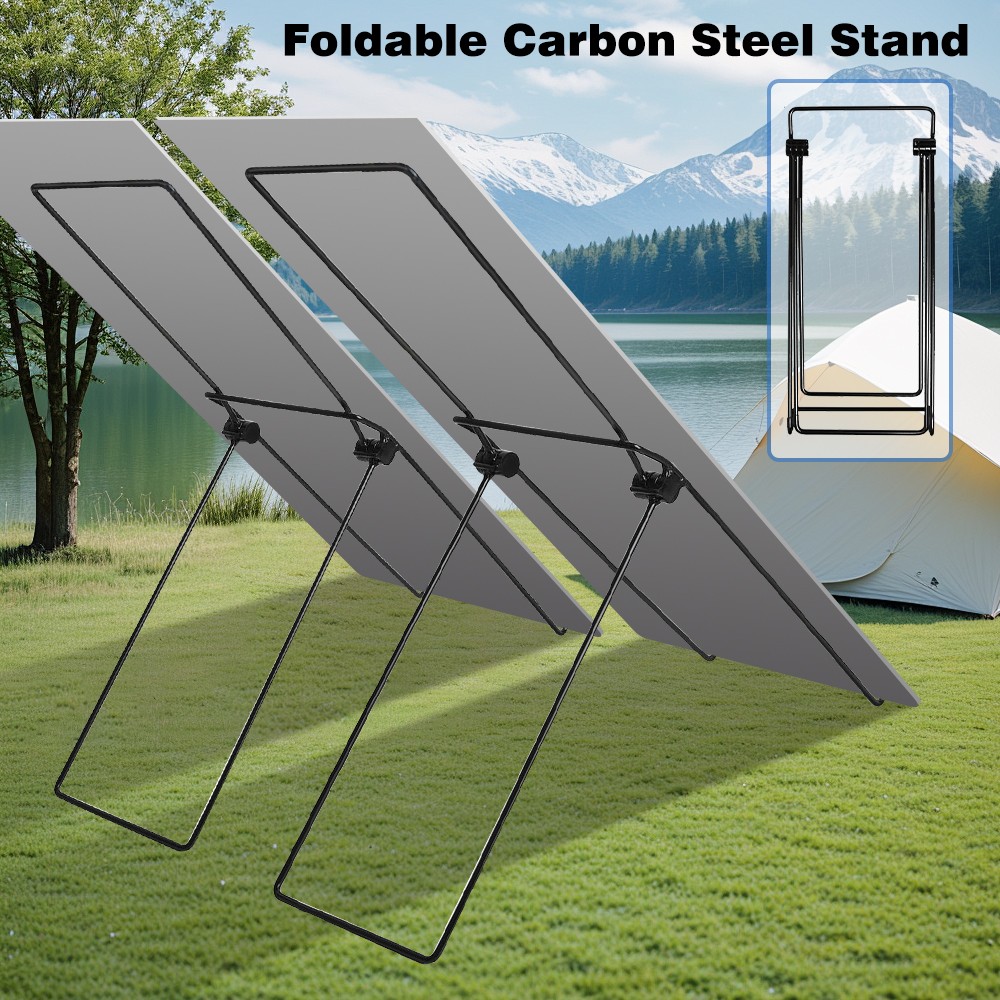 2PCS Foldable Solar Panel Mounting Bracket Adjustment For Camping Outdoor Home