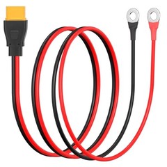 daitoku XT90 to O Ring Terminal Cable, 10AWG XT90 Female to O Female Connector